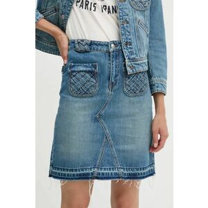 ZADIG&VOLTAIRE fustă din denim mini, dreaptă, WWSK00400 imagine