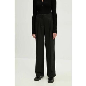 2NDDAY pantaloni Carter femei, culoarea negru, drept, high waist, 2245161120 imagine