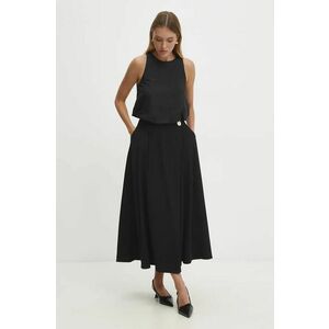 Answear Lab fusta culoarea negru, maxi, evazati imagine