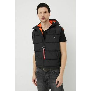 Alpha Industries vestă bărbați, culoarea negru, de tranziție 118110.03-Black imagine