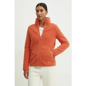 Jack Wolfskin hanorac High Curl culoarea portocaliu, neted, 1708732 imagine