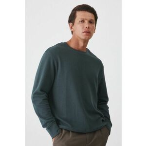 Medicine longsleeve barbati, culoarea verde, neted imagine