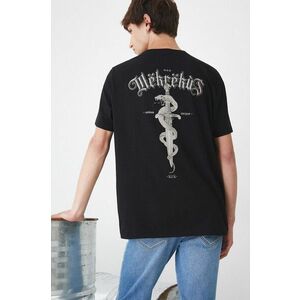 Medicine tricou din bumbac barbati, culoarea negru, cu imprimeu imagine