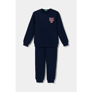 United Colors of Benetton trening de bumbac pentru copii culoarea albastru marin, 3J68GK00K imagine