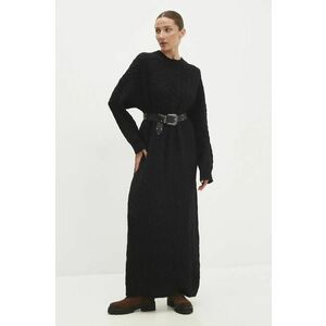 Answear Lab Rochie culoarea negru, maxi, oversize imagine