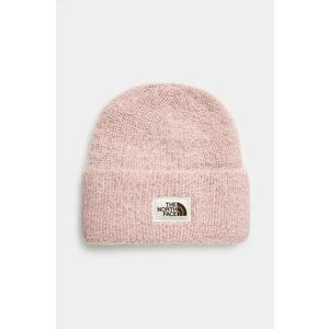 The North Face căciulă Salty Bae Lined Beanie culoarea roz, din tricot gros, NF0A7WJLLK61 imagine