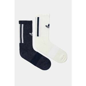 adidas Originals șosete din amestec de lână 2-pack culoarea albastru marin, IX7613 imagine