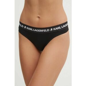 Karl Lagerfeld tanga 3-pack culoarea negru, 246W2113 imagine