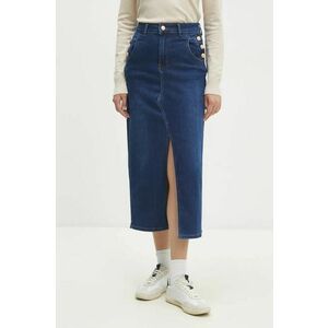 Answear Lab fusta jeans midi, drept imagine