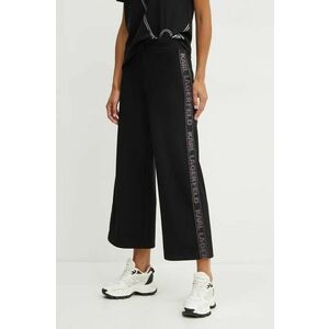 Karl Lagerfeld pantaloni de trening culoarea negru, cu imprimeu, 246W1010 imagine