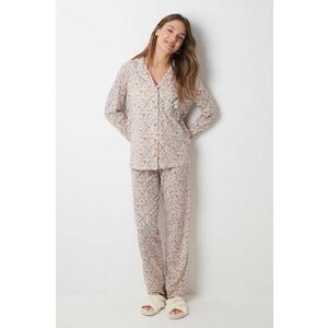 women'secret pijamale de bumbac culoarea roz, bumbac, 3138562 imagine