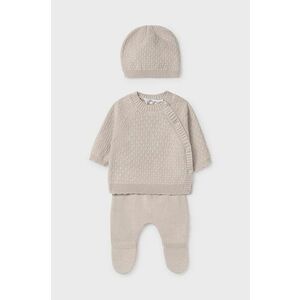 Mayoral Newborn compleu bebe culoarea bej, 9514 imagine