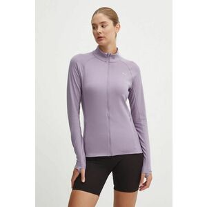 Puma hanorac de jogging Run for Her culoarea violet, neted, 525755 imagine