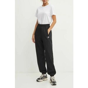 adidas Originals pantaloni de trening din bumbac Essential culoarea negru, uni, IW0952 imagine