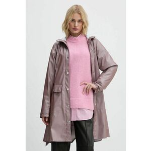 Rains geaca Curve Jacket W3 femei, culoarea violet, de tranzitie, 18130-37 imagine