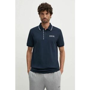 Red Bull Racing x Pepe Jeans tricou polo Red Bull Racing x Pepe Jeans barbati, culoarea albastru marin, cu imprimeu, RM540001 imagine