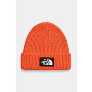 The North Face caciula copii TNF BOX LOGO CUFFED BEANIE culoarea roz, din tricot gros, NF0A7WGCP2B1 imagine