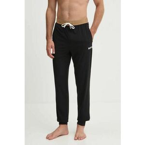 BOSS pantaloni de pijama barbati, culoarea negru, neted, 50527343 imagine