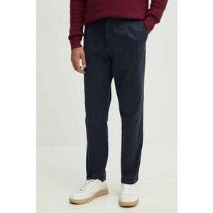 United Colors of Benetton pantaloni barbati, culoarea albastru marin, drept, 49QGUF04K imagine