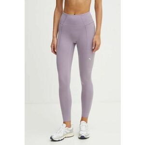 Puma leggins de antrenament culoarea violet, neted, 525766 imagine