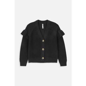 Coccodrillo cardigan culoarea negru, light, BACK TO SCHOOL GIRL imagine