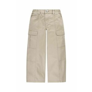 Levi's pantaloni de bumbac pentru copii TWILL '94 BAGGY WIDE LEG culoarea bej, modelator, 4EL019 imagine