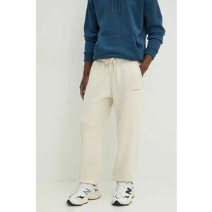 Abercrombie & Fitch pantaloni de trening culoarea bej, neted, KI134-4046 imagine