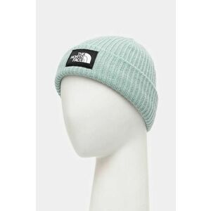 The North Face caciula copii SALTLINED BEANIE culoarea turcoaz, din tricot gros, NF0A7WG81OC1 imagine