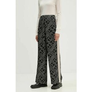 Bruuns Bazaar pantaloni FloretBBRina pants femei, culoarea negru, drept, high waist, BBW4151 imagine