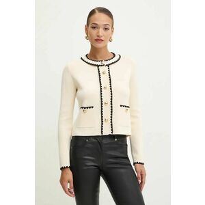 Luisa Spagnoli cardigan din lana MEGADUCA culoarea bej, light, 58398 imagine