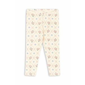 Konges Sløjd leggins din bumbac pentru copii MINNIE PANTS GOTS culoarea bej, neted, KS101612 imagine