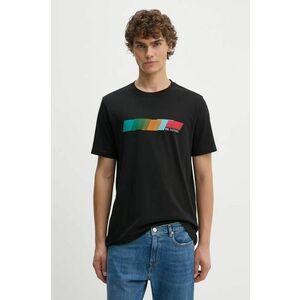 PS Paul Smith tricou din bumbac barbati, culoarea negru, cu imprimeu, M2R.011R.NP4794 imagine