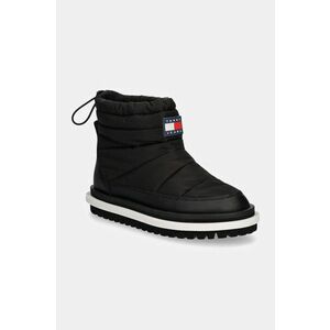 Tommy Jeans cizme de iarna TJW PADDED FLAT BOOT WL culoarea negru, EN0EN02725 imagine