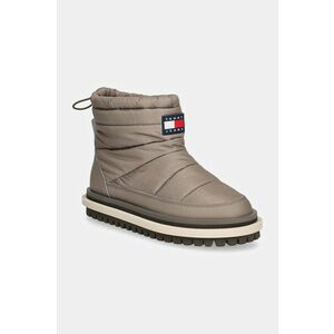 Tommy Jeans cizme de iarna TJW PADDED FLAT BOOT WL culoarea bej, EN0EN02725 imagine