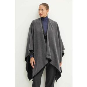 Lanvin poncho de lana culoarea gri, 6LPONC.U7796 imagine