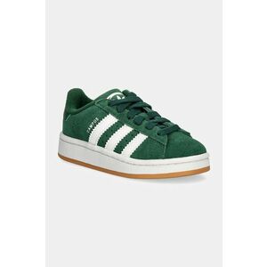 adidas Originals sneakers de piele întoarsă pentru copii CAMPUS 00s EL C culoarea verde, JI4332 imagine