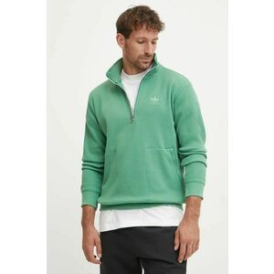 adidas Originals bluza barbati, culoarea verde, neted, IY2306 imagine