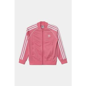 adidas Originals bluza copii SST TRACK TOP culoarea roz, cu imprimeu, IY7451 imagine