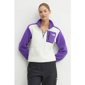 The North Face hanorac Yumiori 1/4 Zip culoarea violet, modelator, NF0A88439IA1 imagine