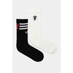 adidas Originals sosete Manchester United 2-pack culoarea alb, JF8896 imagine