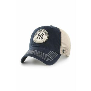 47 brand sapca MLB New York Yankees culoarea negru, cu imprimeu, B-PITSC17BXP-VB imagine