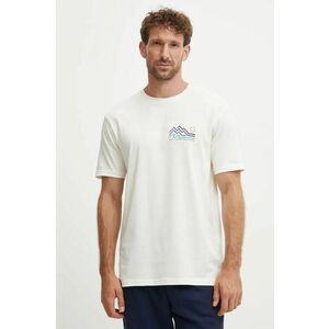 Billabong tricou din bumbac Range barbati, culoarea bej, cu imprimeu, ABYZT02467 imagine