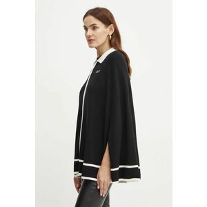 Karl Lagerfeld poncho culoarea negru, light, 246W2001 imagine