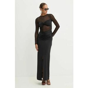 Simona Corsellini rochie culoarea negru, maxi, mulata, A24CEAB060 imagine