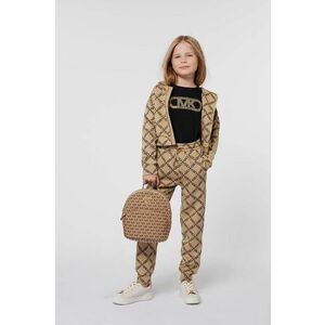 Michael Kors pantaloni de trening pentru copii culoarea bej, modelator, R30181 imagine