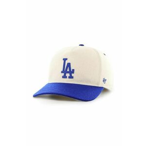 47 brand șapcă din amestec de lână MLB Los Angeles Dodgers culoarea bej, cu imprimeu, B-CHSHT12WIP-NT imagine