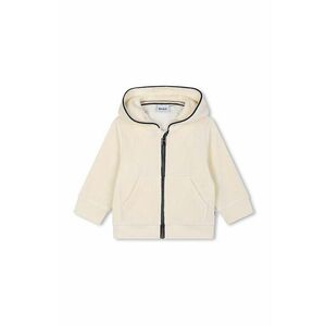 BOSS bluza bebe culoarea bej, cu glugă, neted, J51247 imagine