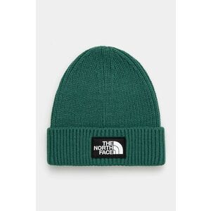 The North Face caciula TNF BOX LOGO CUFFED BEANIE culoarea verde, NF0A7WGCNL11 imagine