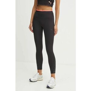 Puma leggins de antrenament Hypernatural culoarea negru, cu imprimeu, 525793 imagine