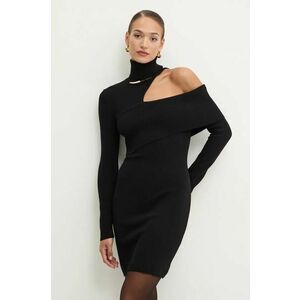 Simona Corsellini rochie culoarea negru, mini, mulata, A24CPABE05 imagine